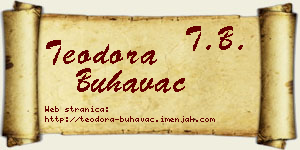 Teodora Buhavac vizit kartica